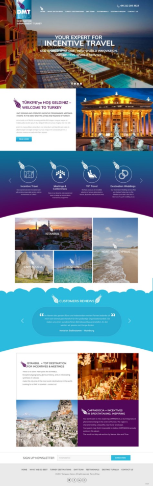 Web Design by pb for DMT DESTINATION MANAGEMENT TR | Design: #16234067