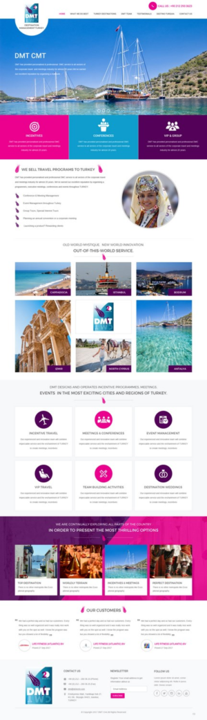 Web Design by pb for DMT DESTINATION MANAGEMENT TR | Design: #16234069