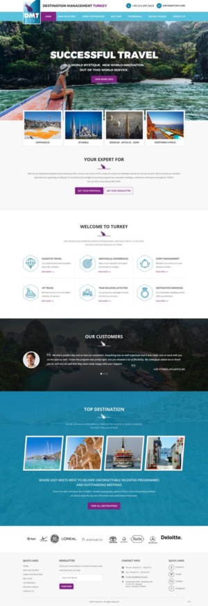 Web Design by pb for DMT DESTINATION MANAGEMENT TR | Design: #16234070