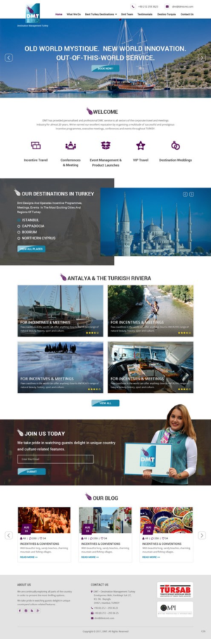 Web Design by pb for DMT DESTINATION MANAGEMENT TR | Design: #16234071