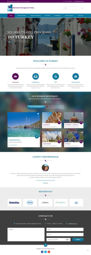 Web Design by pb for DMT DESTINATION MANAGEMENT TR | Design: #16234082