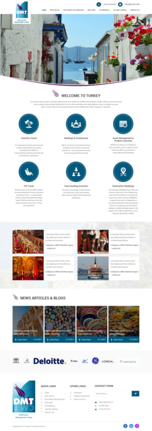 Web Design by pb for DMT DESTINATION MANAGEMENT TR | Design: #16234085