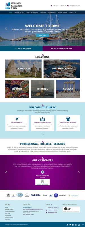 Web Design by pb for DMT DESTINATION MANAGEMENT TR | Design: #16234099