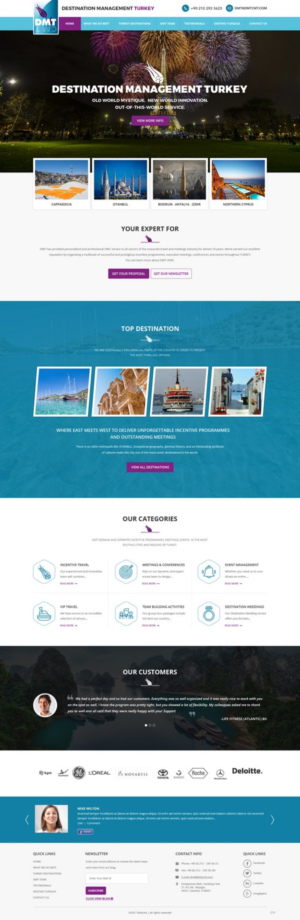 Web Design by pb for DMT DESTINATION MANAGEMENT TR | Design: #16307680
