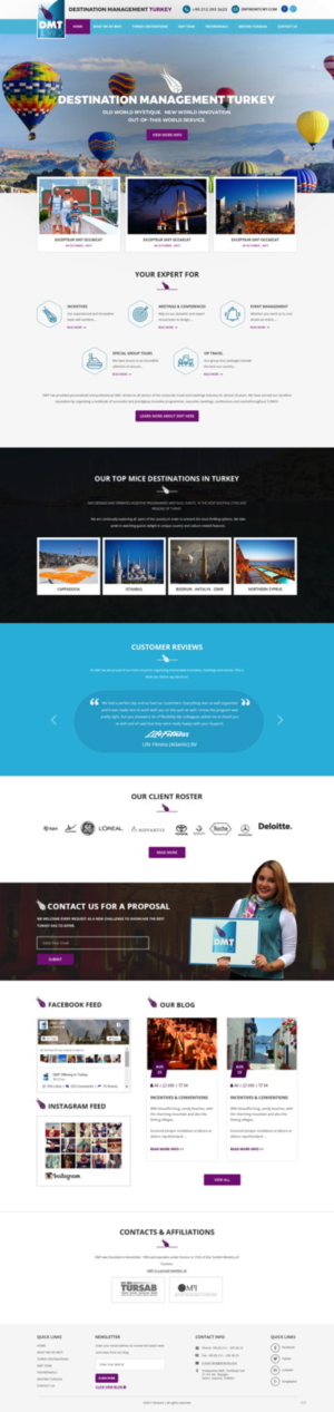 Web Design by pb for DMT DESTINATION MANAGEMENT TR | Design: #16490308