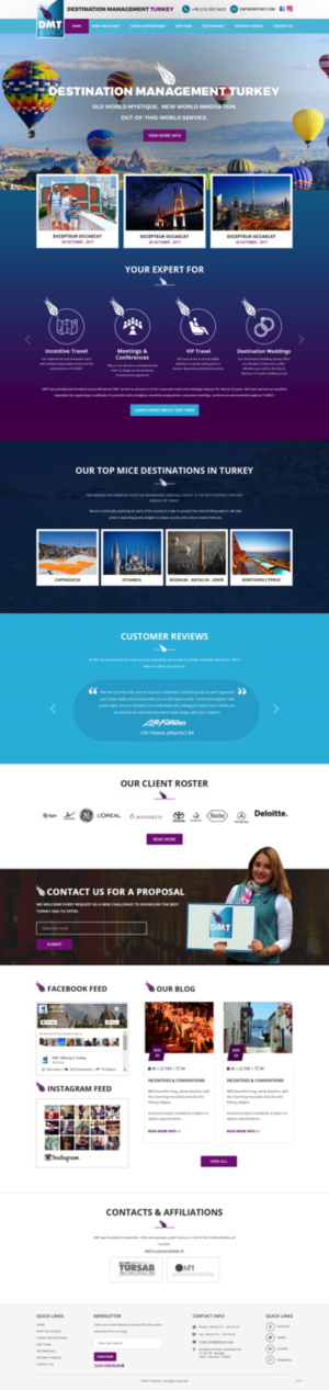 Web Design by pb for DMT DESTINATION MANAGEMENT TR | Design: #16500258