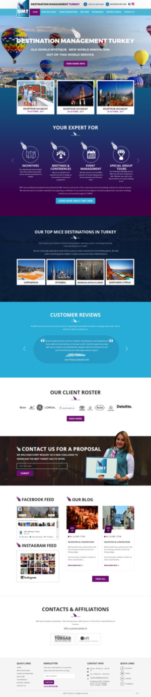 Web Design by pb for DMT DESTINATION MANAGEMENT TR | Design: #16546148