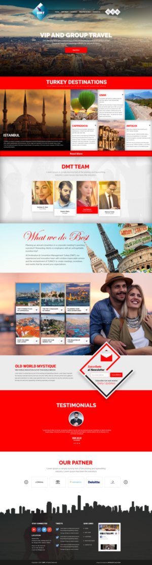 Web Design by Black Stallions Impressive Solutions for DMT DESTINATION MANAGEMENT TR | Design #16244097