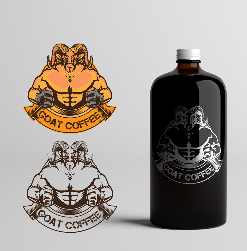 Logo Design by ART DEPOT for Goat Coffee, LLC | Design #16212168