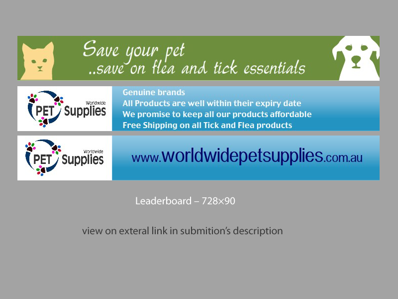 Banner Ad Design by Jozbel for Worldwide Pet Supplies | Design #2654998