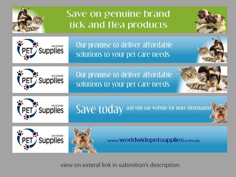 Banner Ad Design by Jozbel for Worldwide Pet Supplies | Design #2659214