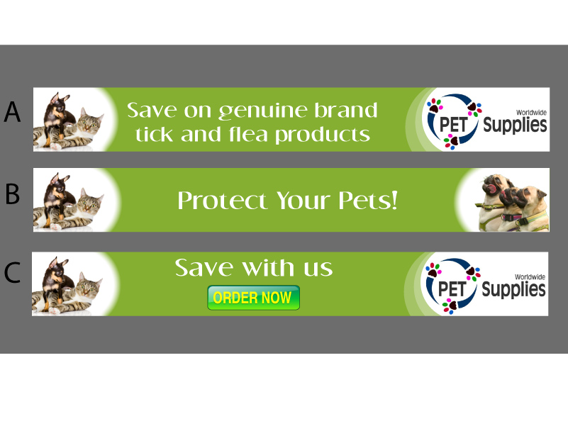 Banner Ad Design by Jozbel for Worldwide Pet Supplies | Design #2666295