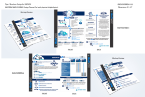 Design 2 8x10 one page sales brochures for RADVOX, a cloud service provider. | Brochure Design by Chromax8
