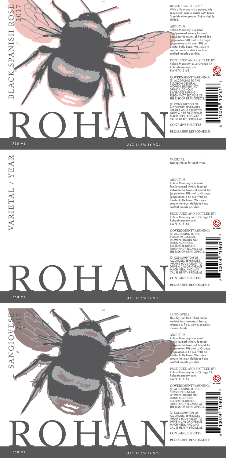 Label Design by rebekah.thornhill for Rohan Meadery | Design #16219863