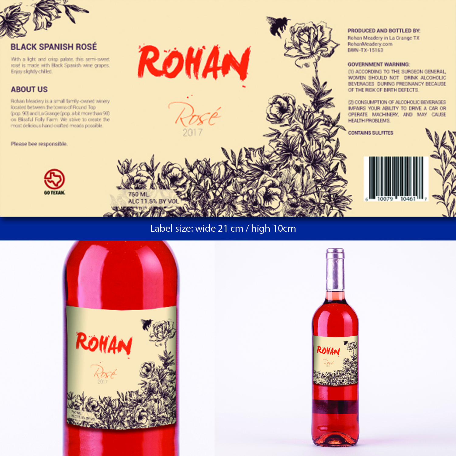 Label Design by Jennifer OsoRio for Rohan Meadery | Design #16269906