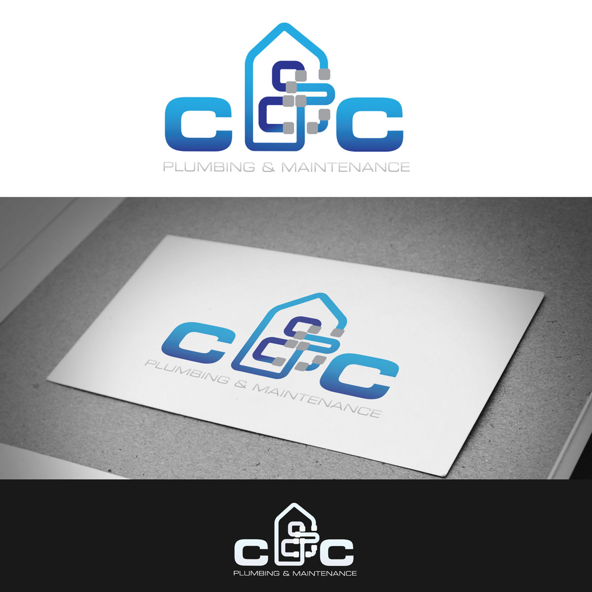 Logo Design by Th3o for cc plumbing and maintenance  | Design #16306559