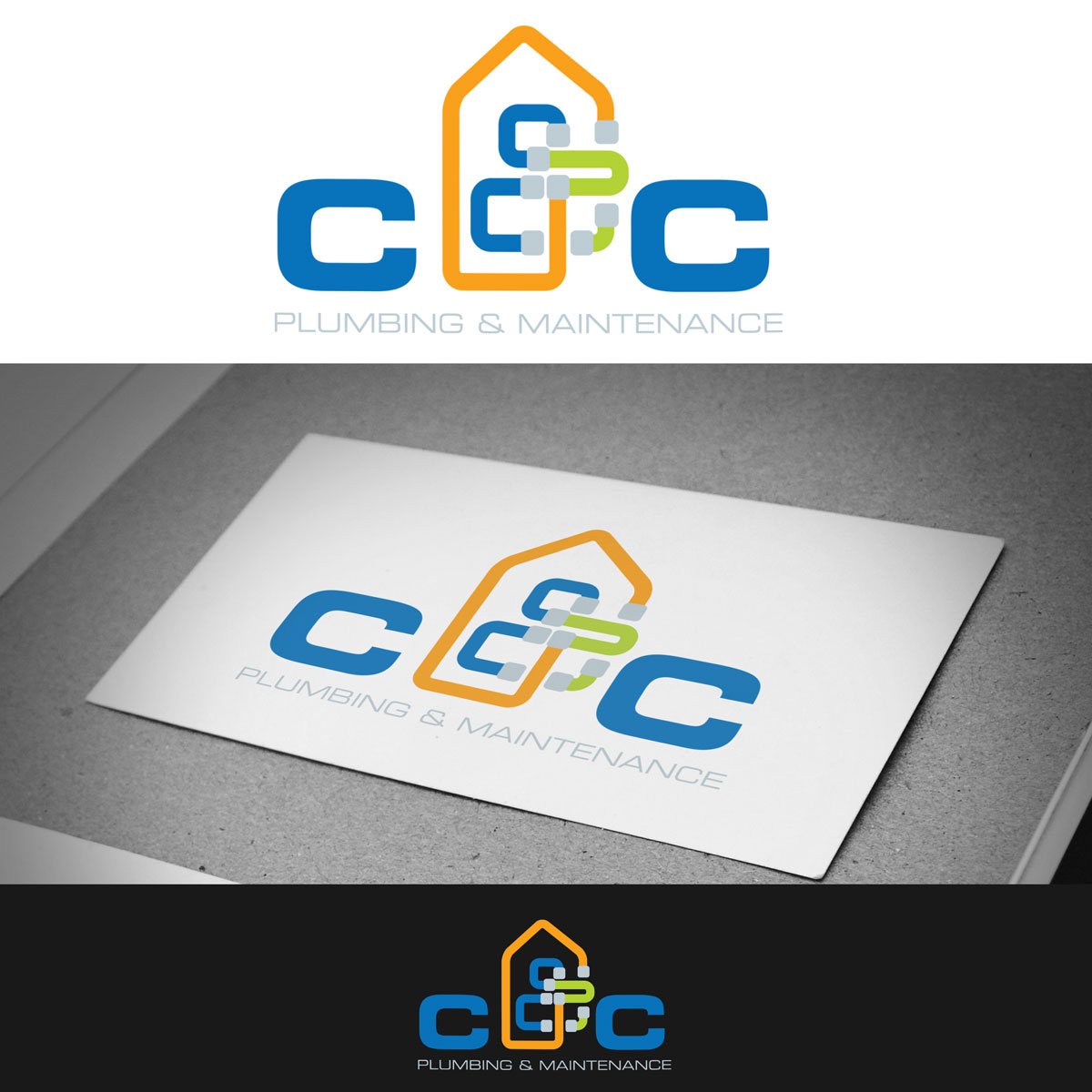 Logo Design by Th3o for cc plumbing and maintenance  | Design #16306560