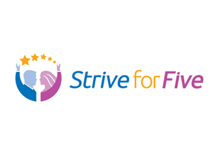 Strive for Five | Logo Design by Buck Tornado