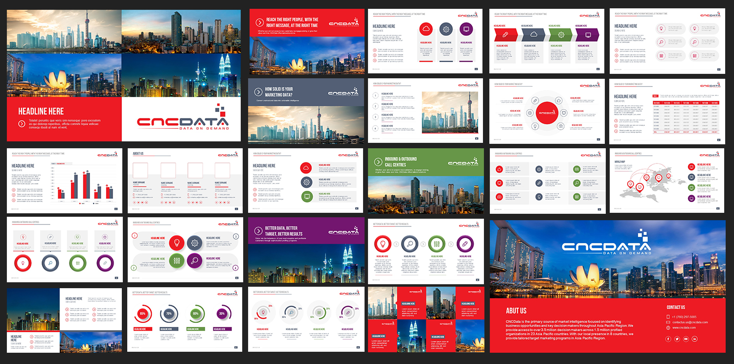 Diseño de PowerPoint por Pixelon Studio para CNCDATA ASIA PTE LTD | Diseño #17770579