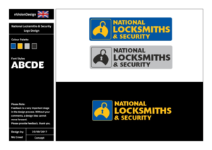Diseño de Logo por [n]visionDesign para National Locksmiths & Security | Diseño #16204003