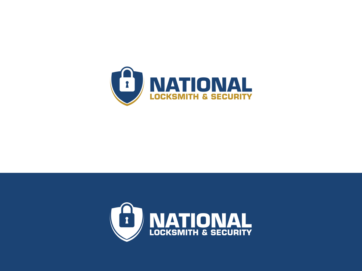Logo Design by Slant Line Media for National Locksmiths & Security | Design #16209063
