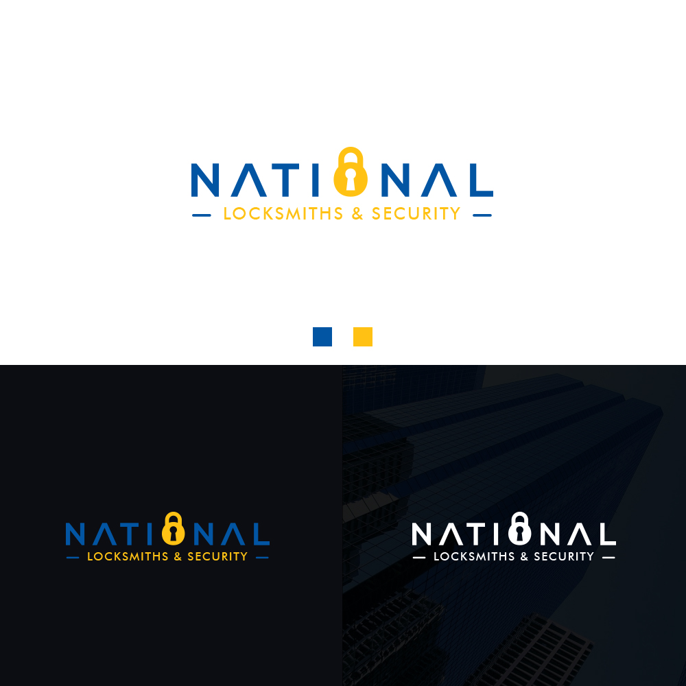 Logo Design by UAD DESIGNS for National Locksmiths & Security | Design #16204755