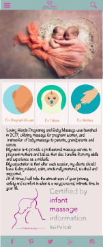 Web Design par miriam 3 pour Loving Hands Pregancy and Baby Massage | Design #16296488