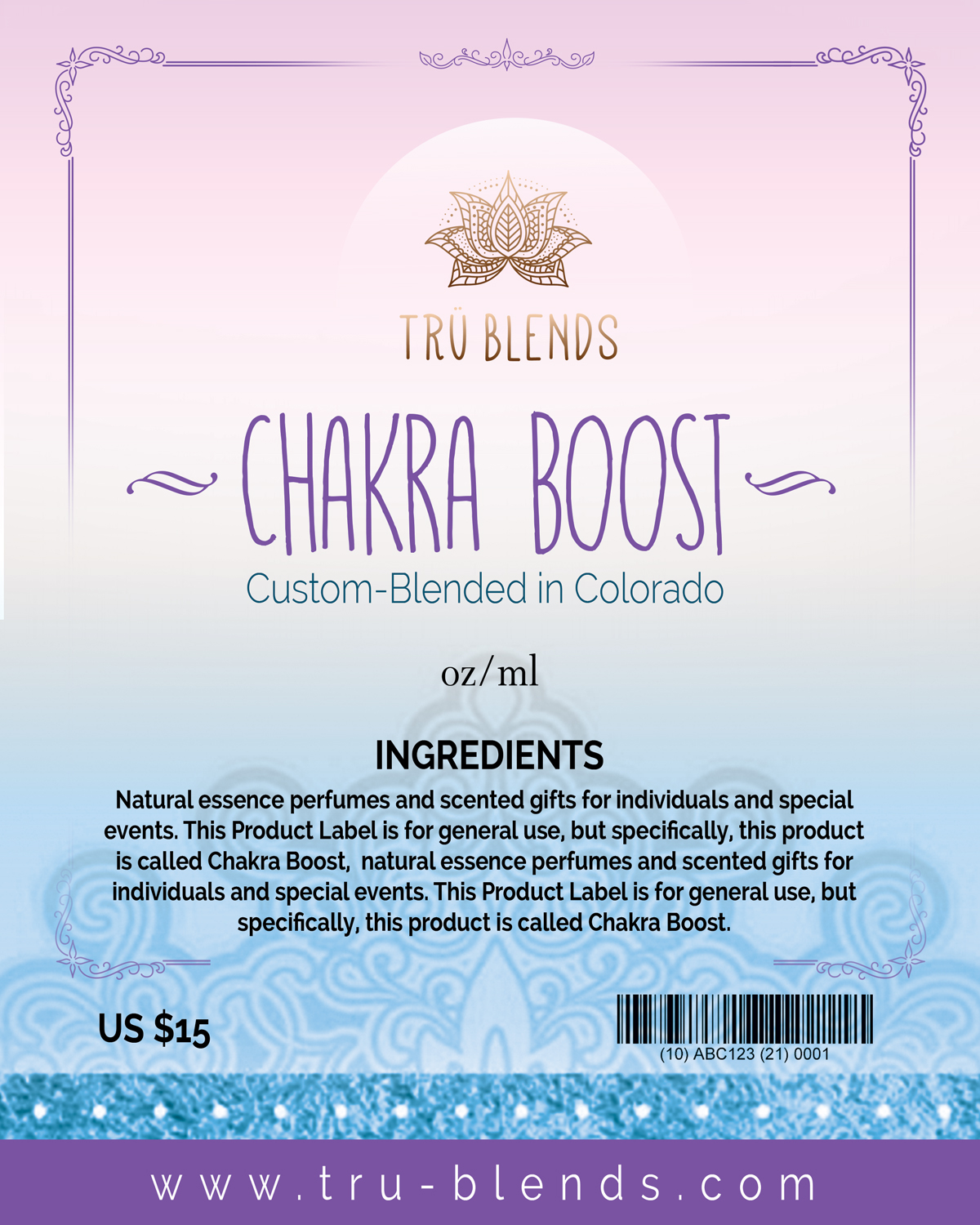 Label Design by uk for Tru Enterprises | Design #16219944