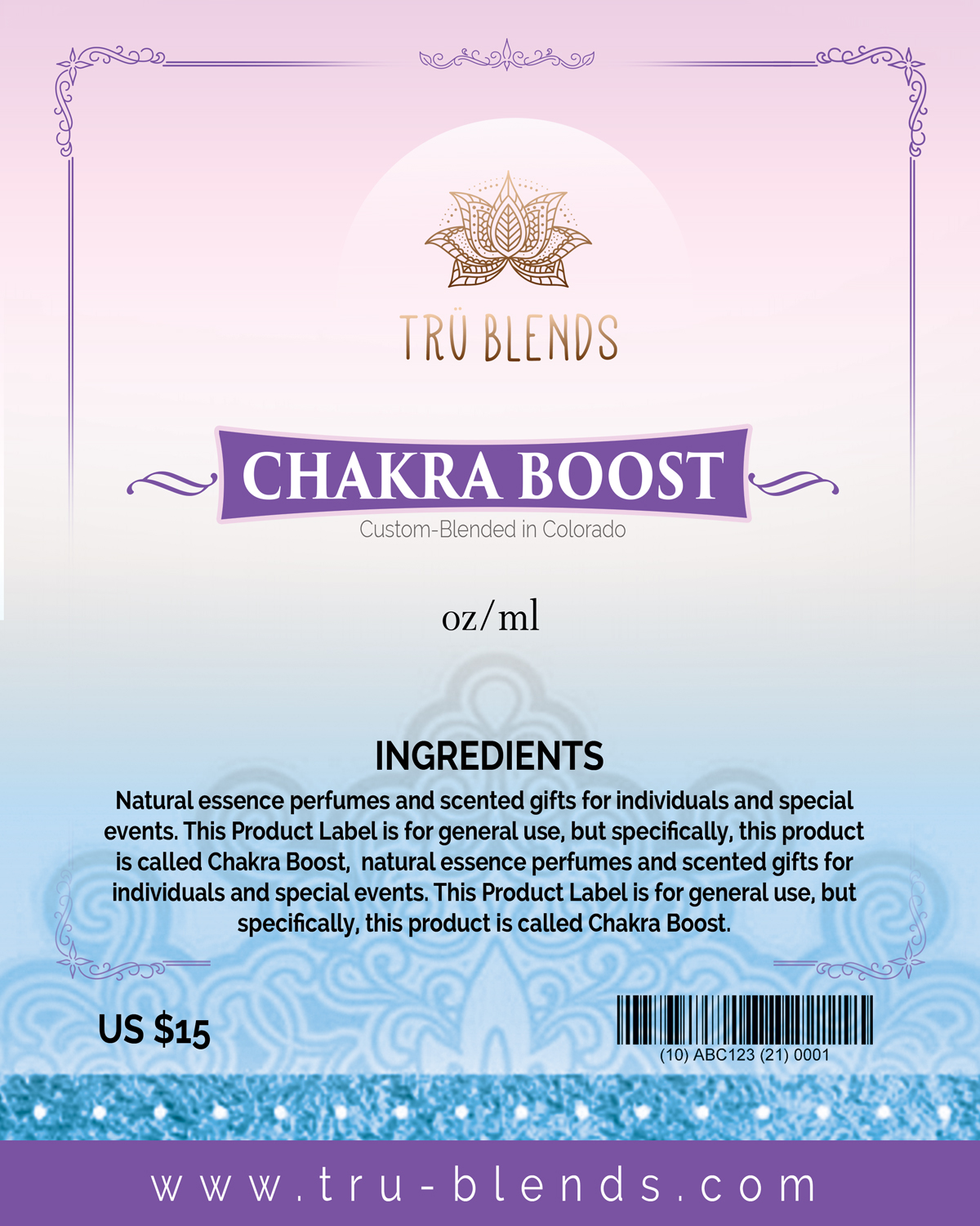 Label Design by uk for Tru Enterprises | Design #16221171