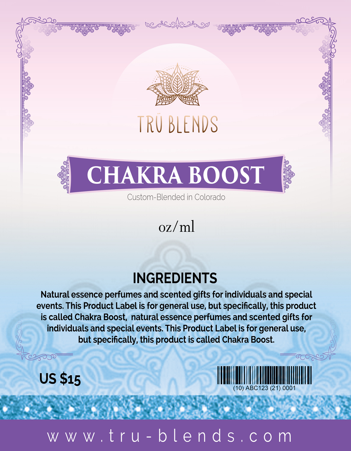 Label Design by uk for Tru Enterprises | Design #16221666