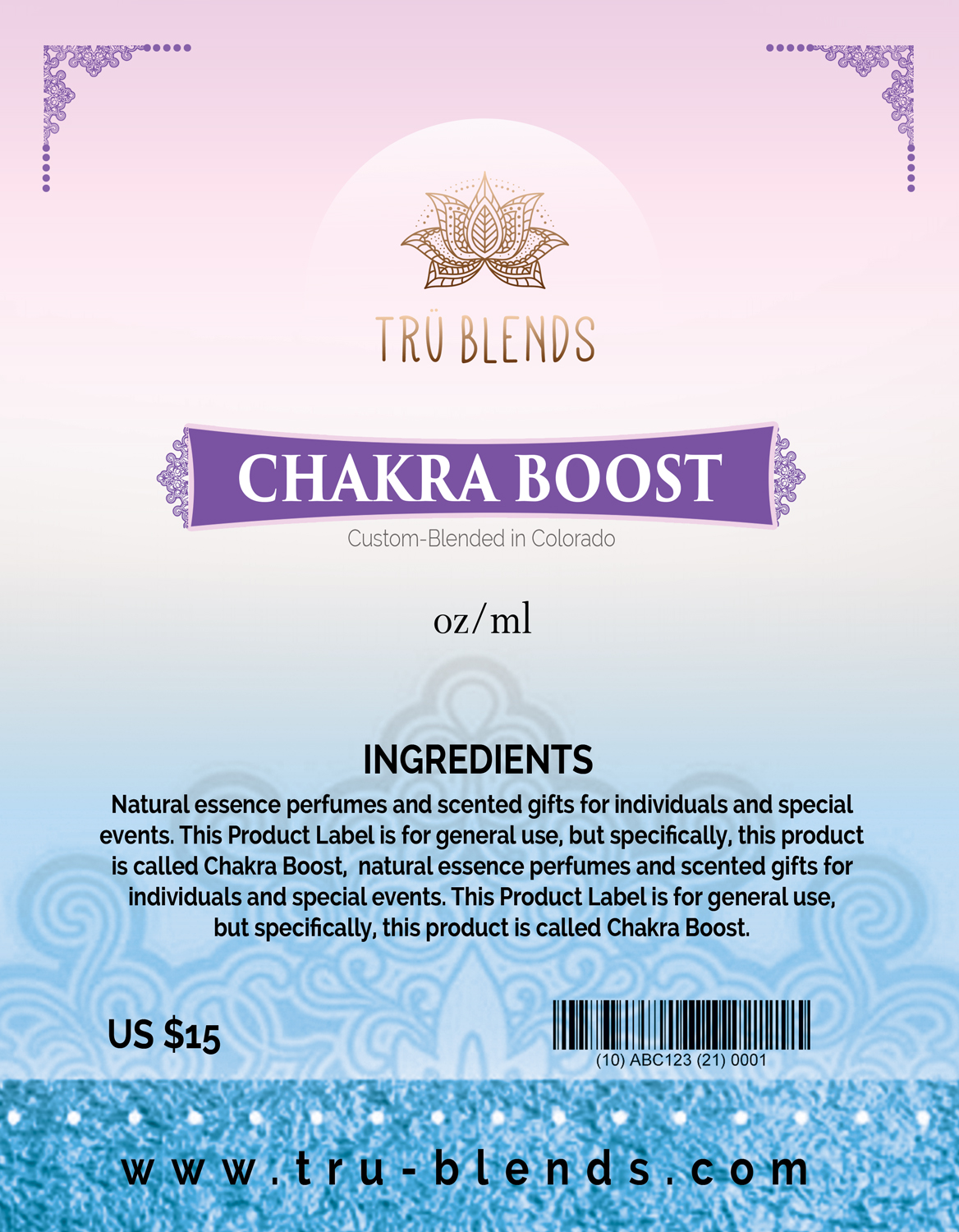 Label Design by uk for Tru Enterprises | Design #16228432