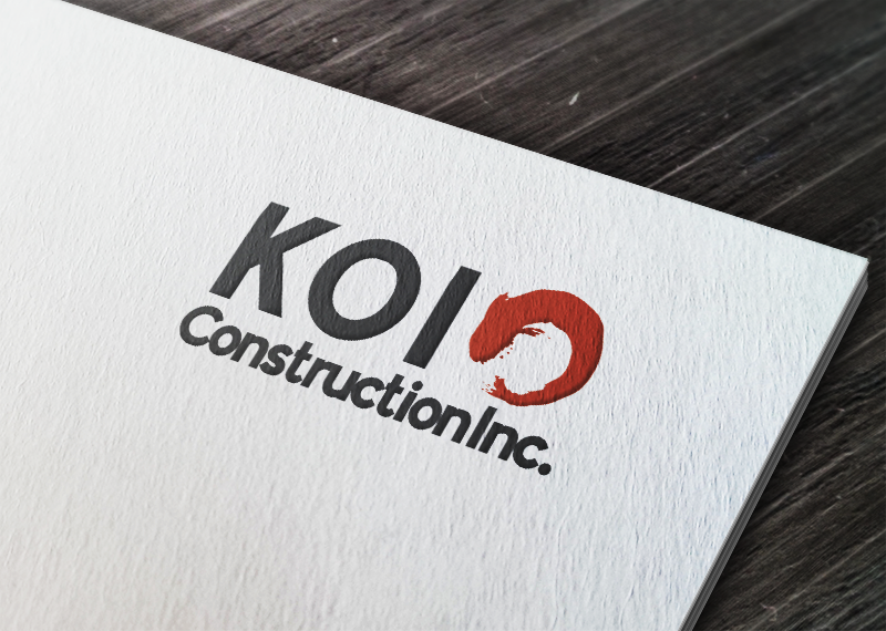Logo Design by RebecaParra for koi construction inc | Design #16343685