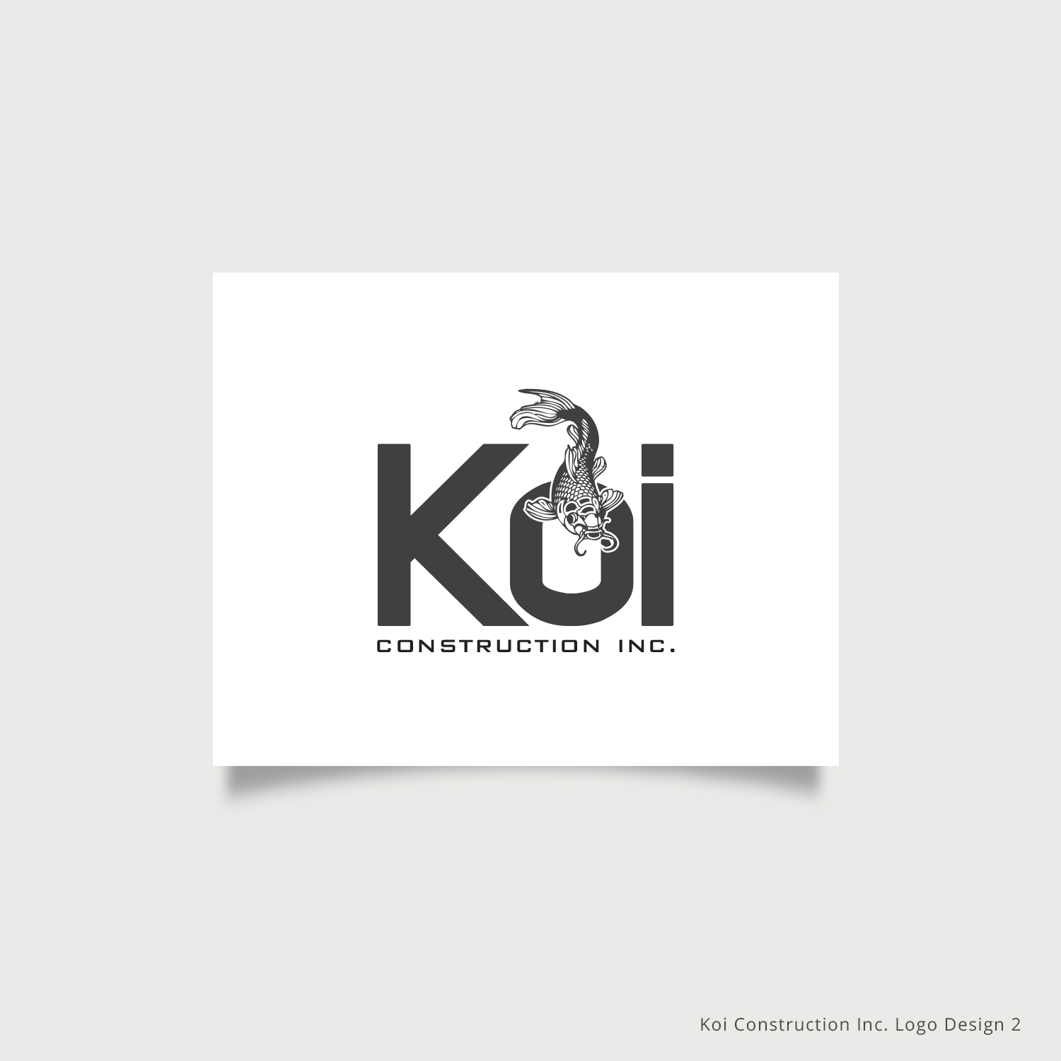 Logo Design by Sketchweb for koi construction inc | Design #16291863