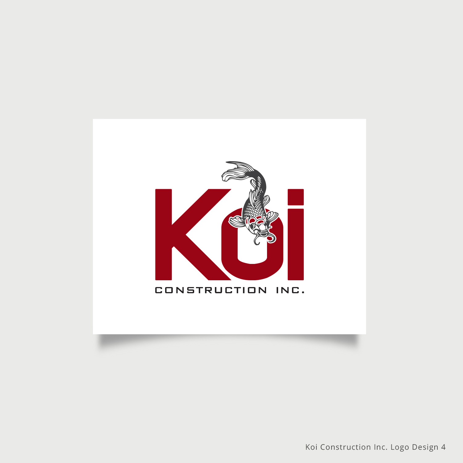 Logo-Design von Sketchweb für koi construction inc | Design #16292220