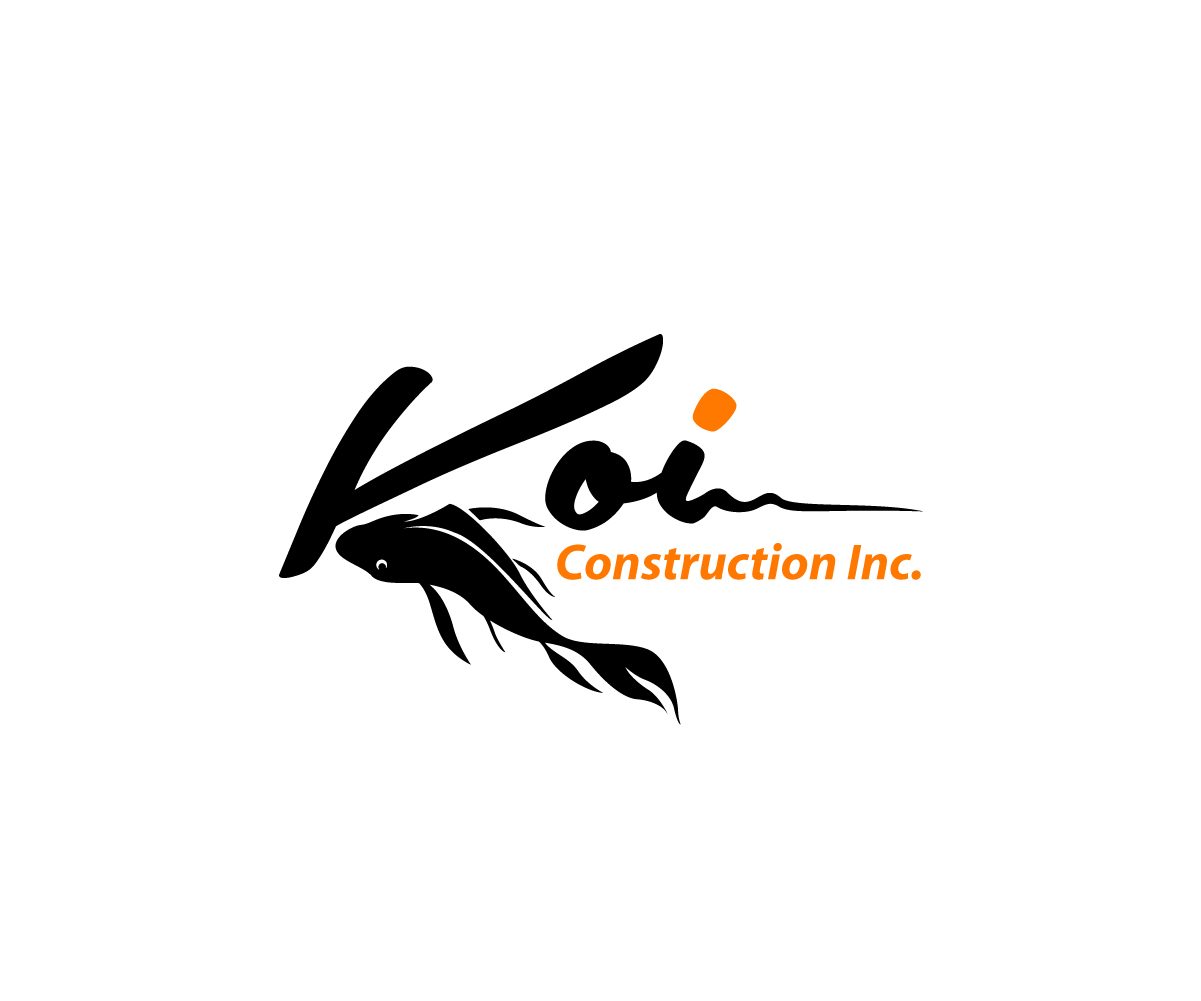 Logo Design by Jay Design for koi construction inc | Design #16215879
