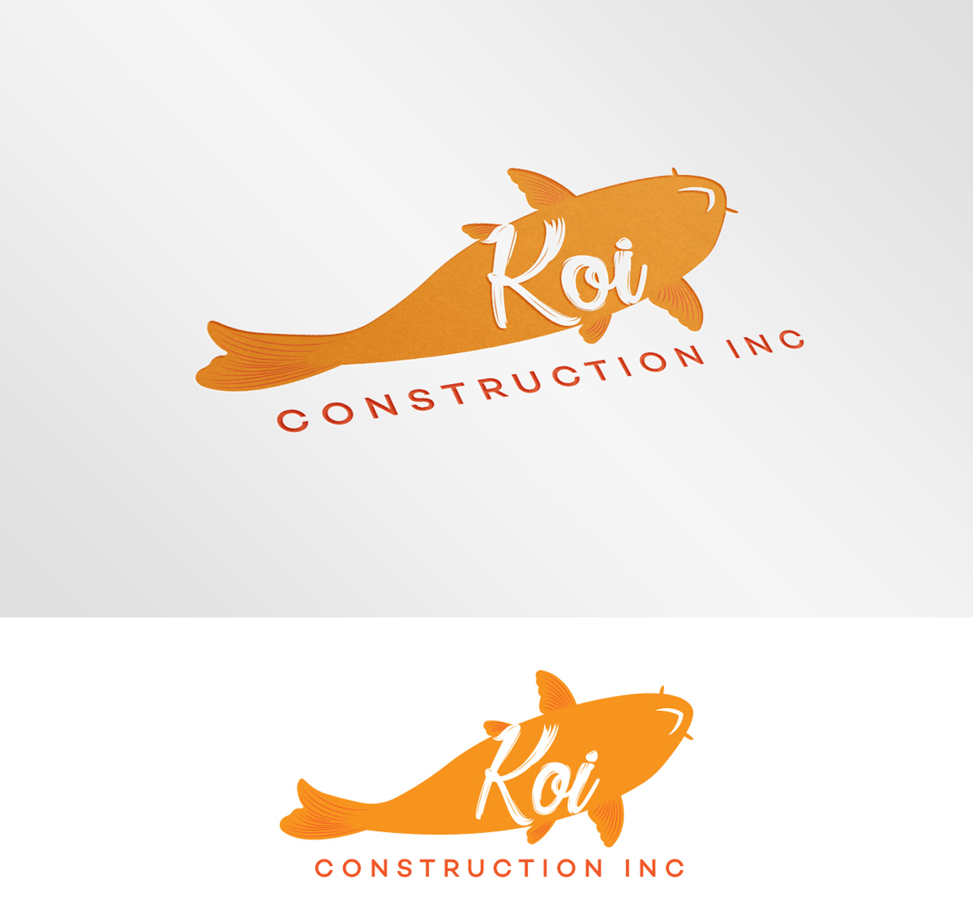 Logo Design by Impressive Solutions for koi construction inc | Design #16220765