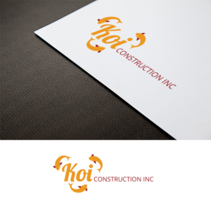 Logo Design by Impressive Solutions for koi construction inc | Design: #16220767