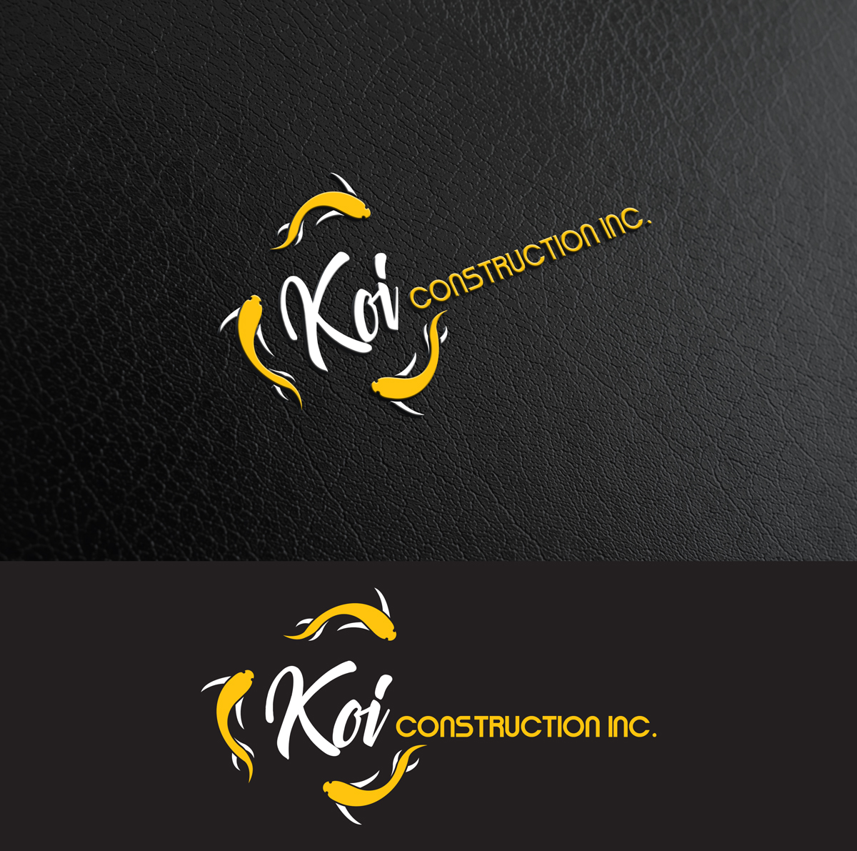 Logo Design by Impressive Solutions for koi construction inc | Design #16220770
