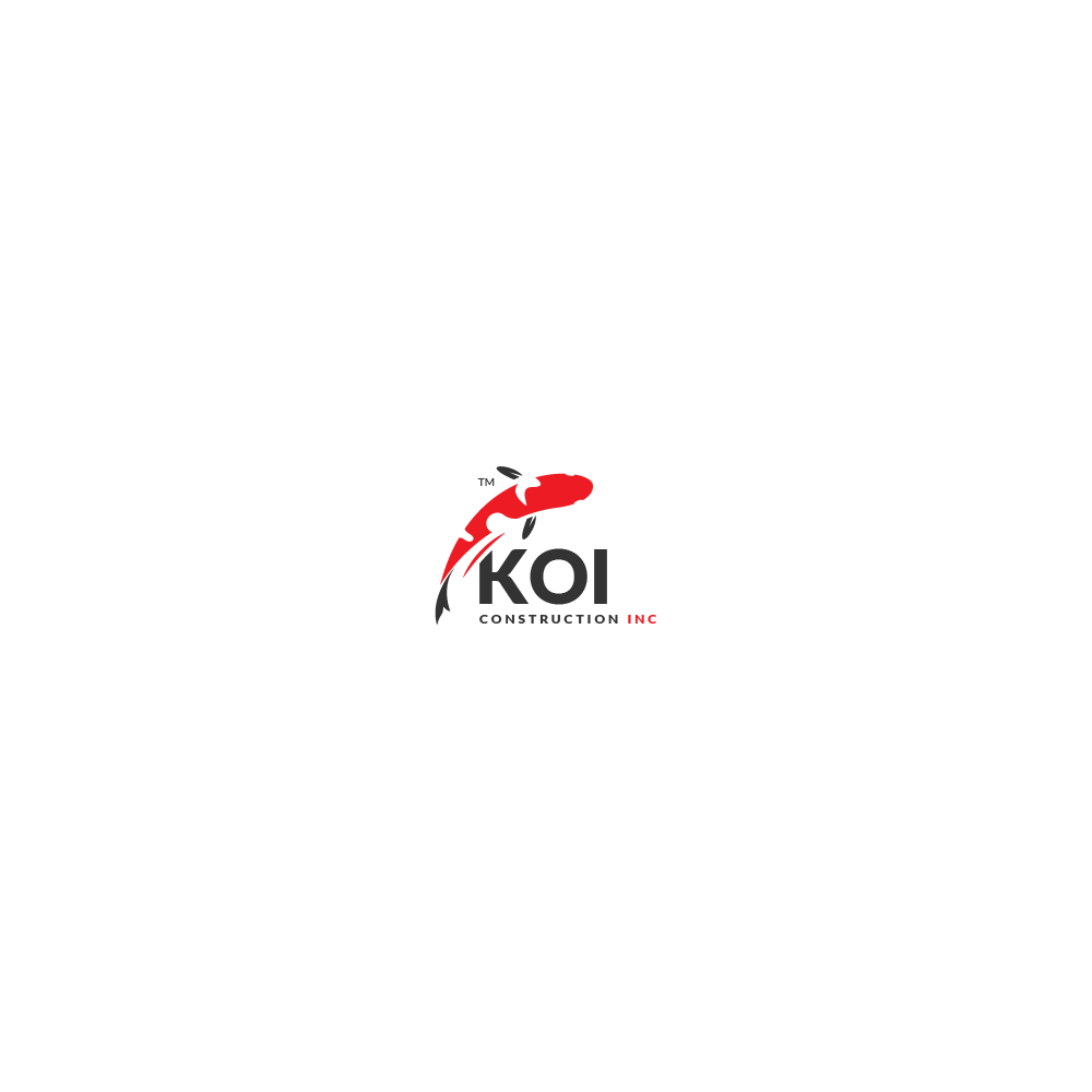 Logo Design by LycanMan for koi construction inc | Design #16353202