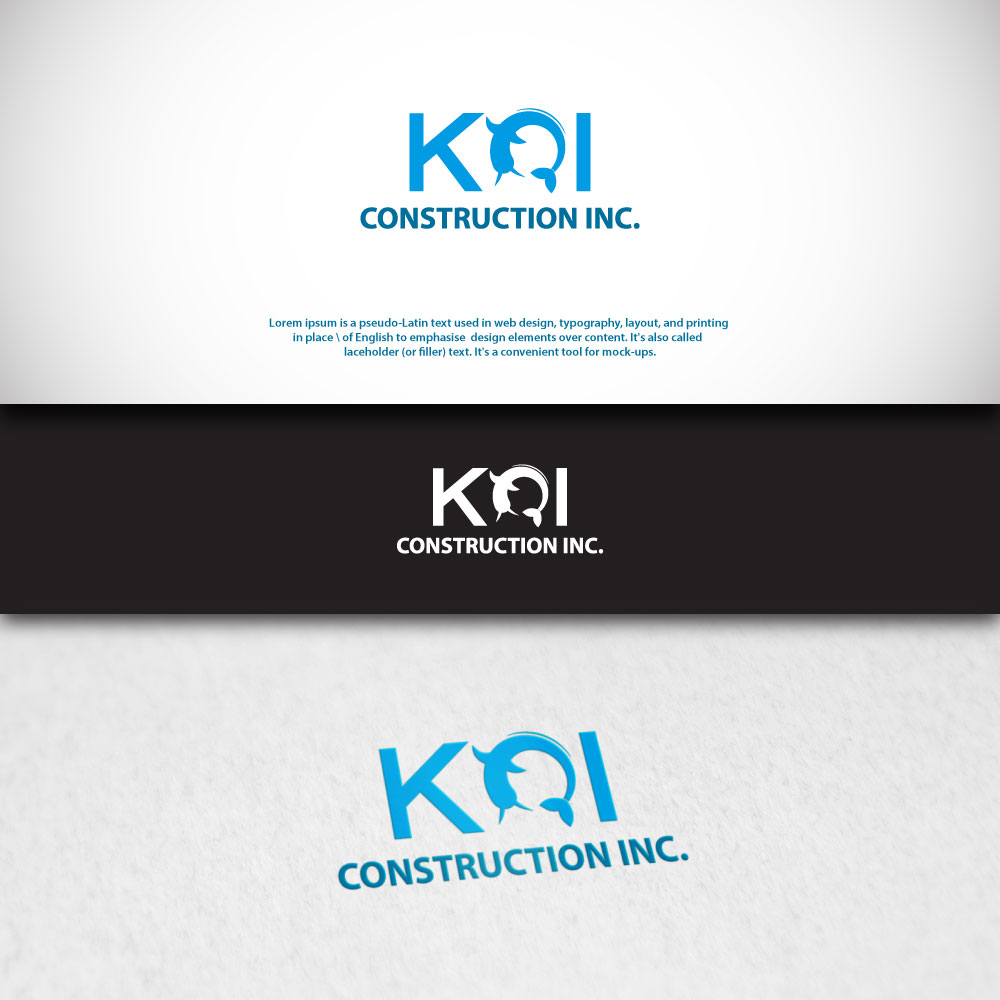 Diseño de Logo por Kingdom Vision para koi construction inc | Diseño #16243972