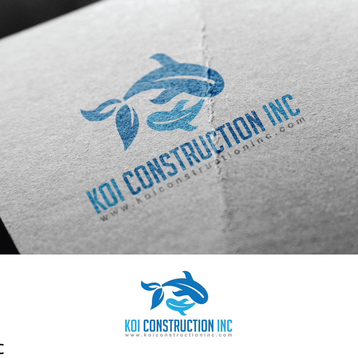 Logo Design by e-graphics for koi construction inc | Design #16217386