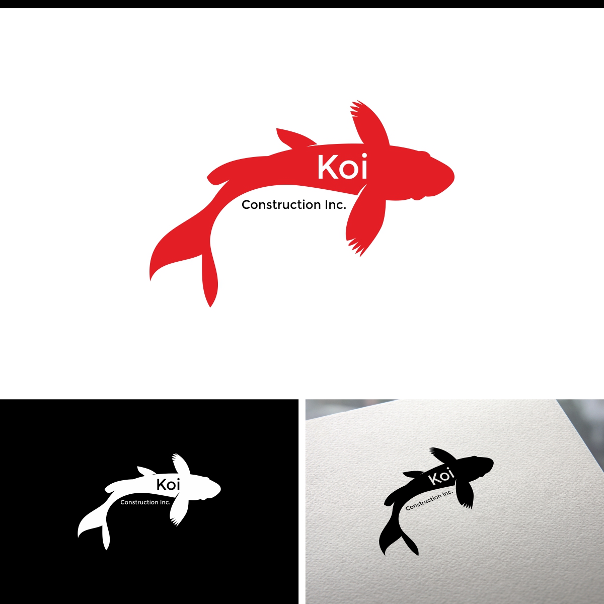 Design de Logo par e-graphics pour koi construction inc | Design #16220345