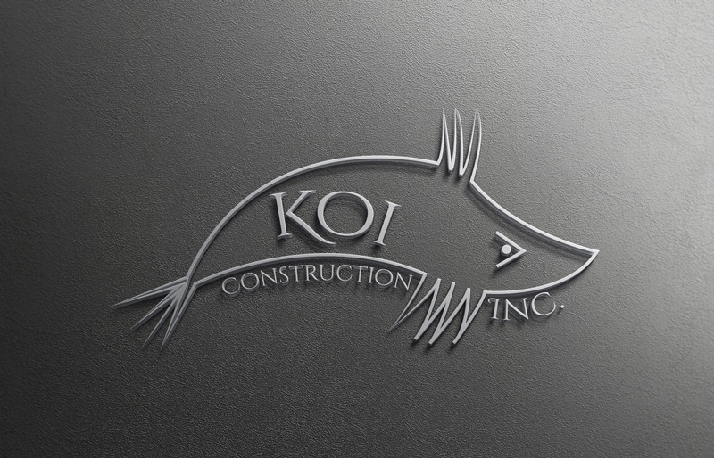 Logo Design by imshohaghossain85 for koi construction inc | Design #16230286