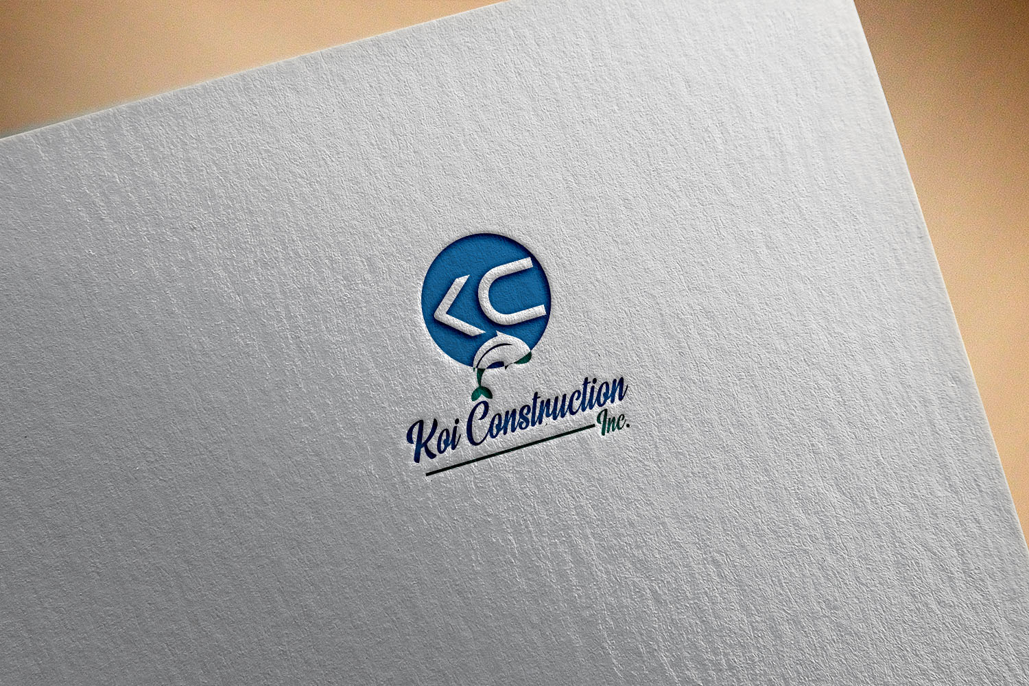 Logo-Design von Sherpa design für koi construction inc | Design #16224873