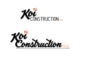 Logo Design by pettry1177 for koi construction inc | Design: #16310809