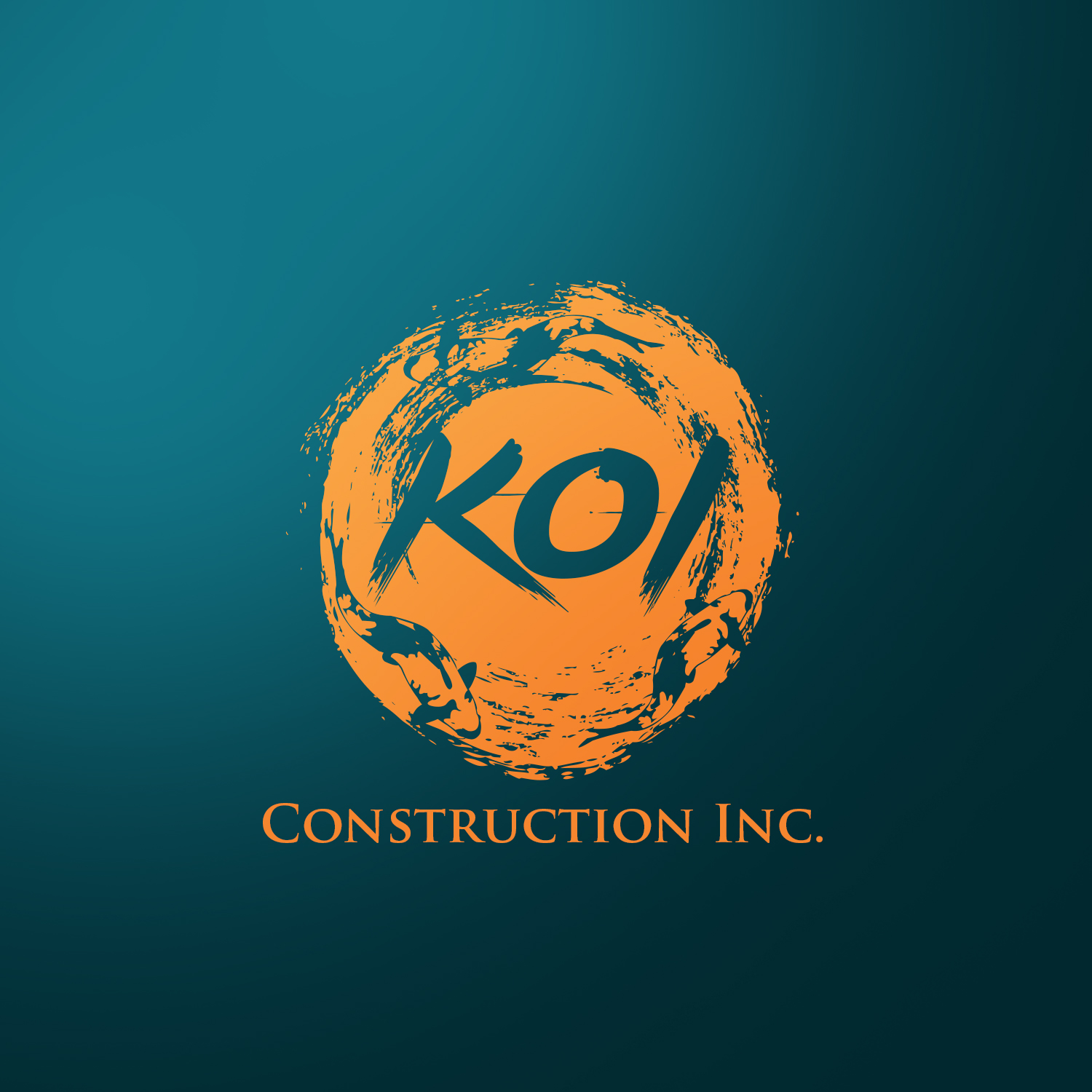 Logo Design by GOOD ARTZ for koi construction inc | Design #16279038
