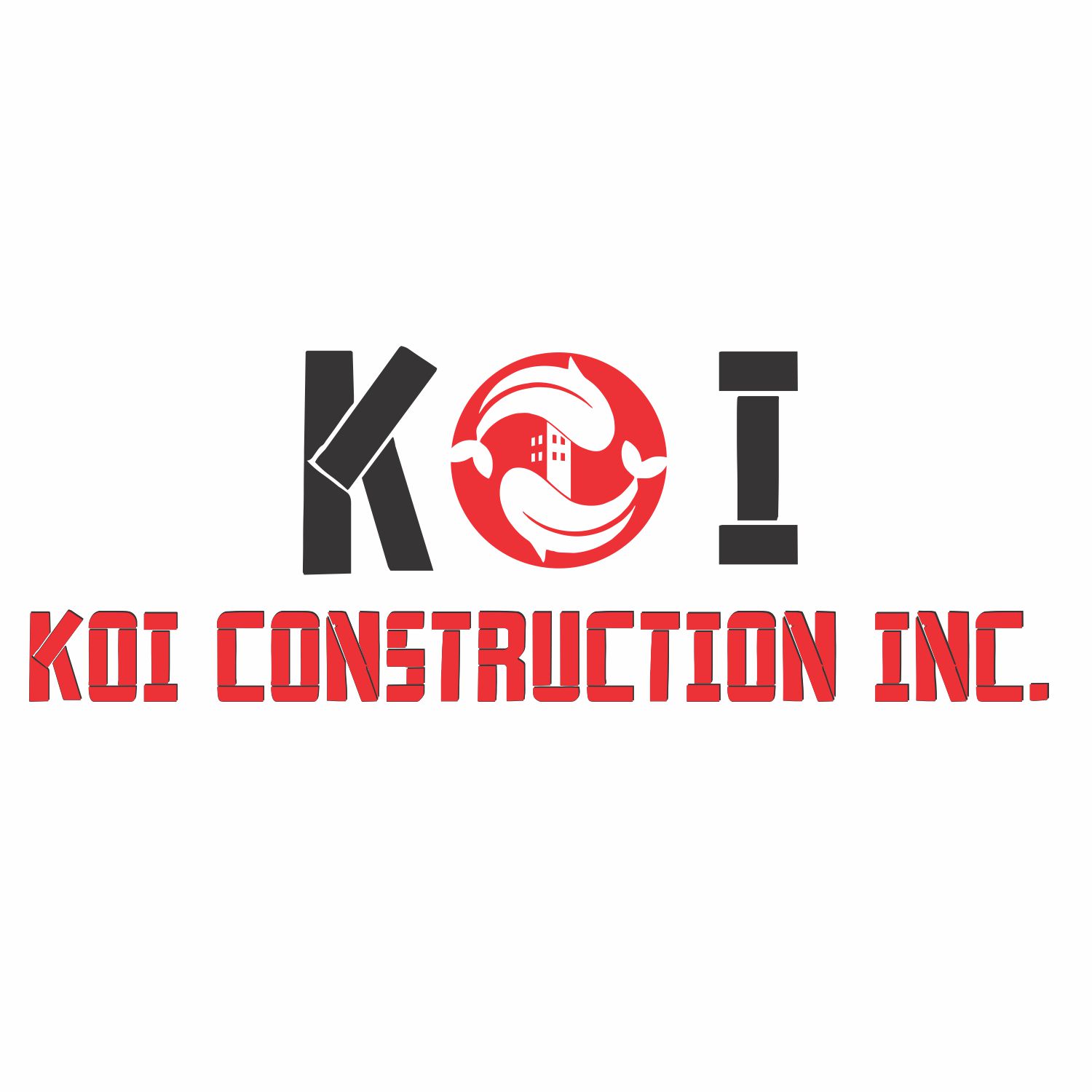 Logo Design by rhein4 for koi construction inc | Design #16277502