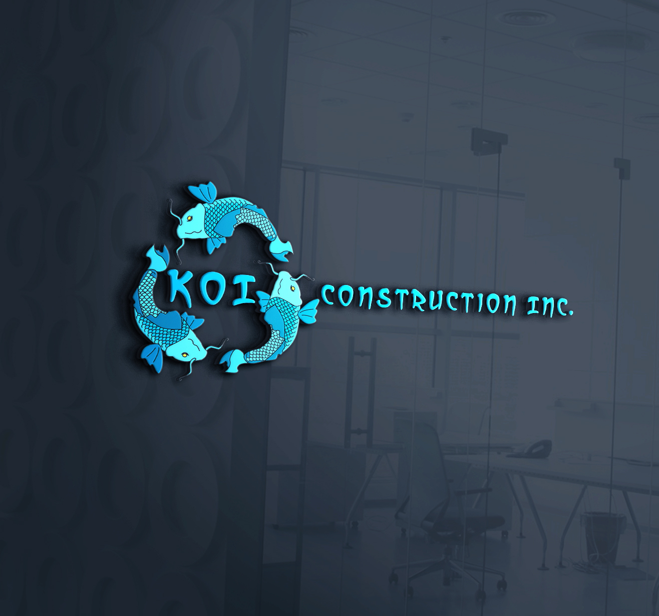 Logo Design by Solomon Durai for koi construction inc | Design #16370950