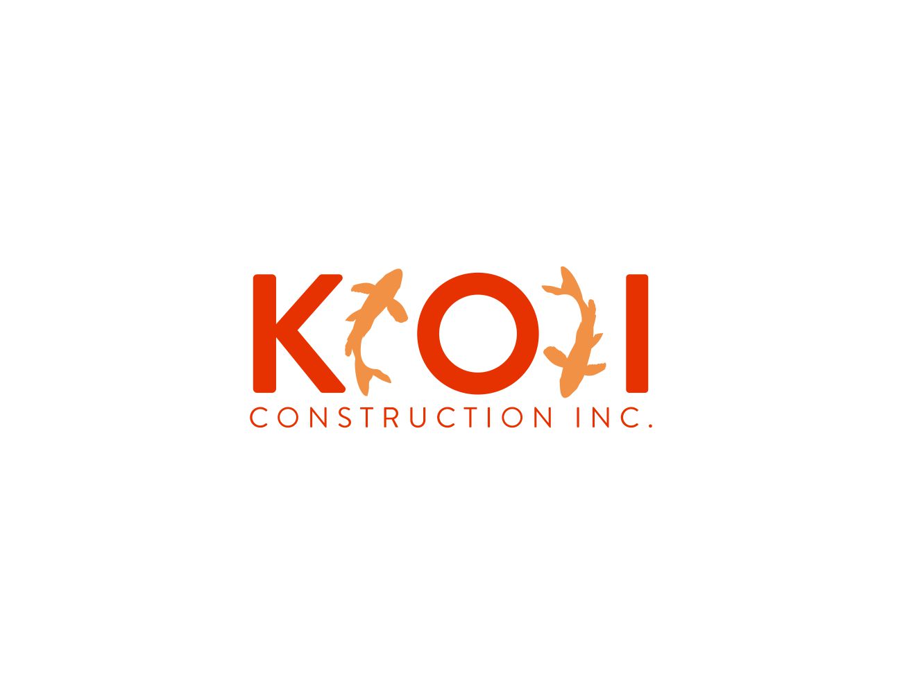 Logo Design by MOH Studio for koi construction inc | Design #16220640