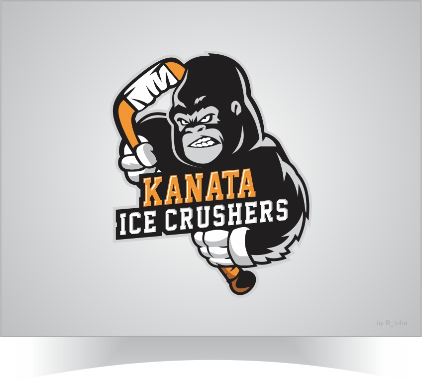 Bold, Playful Logo Design for Kanata Ice Crushers by rtoha Design